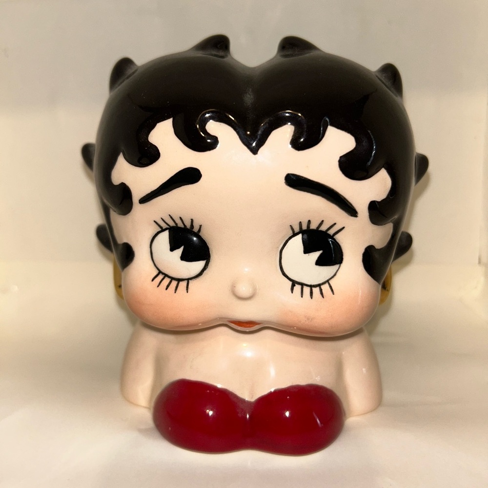 Vintage Betty Boop Bust Piggy Bank Coin Bank